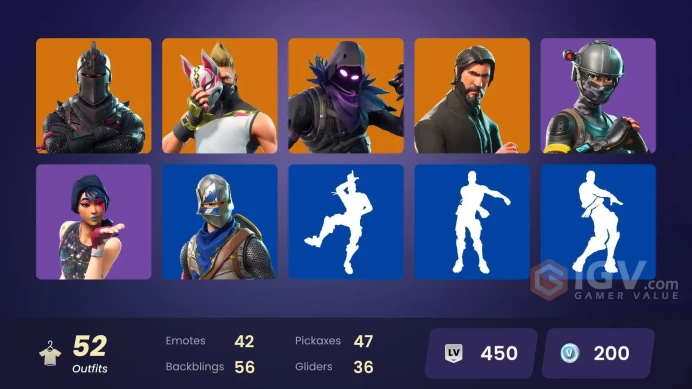 [PC/PSN/XBOX] 52 skins | Black Knight | Sparkle Specialist | The Reaper | Blue Squire | Royale Knight | Elite Agent | Raven | Drift | Nezumi | 