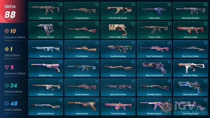 EU [ 86 TOP SKINS + 6 KNIFE ] VALORANT GO! Vol. 3 Dagger + Nocturnum Phantom + Divergence Vandal + Gaia's Phantom+ Byteshift Knife / full acces