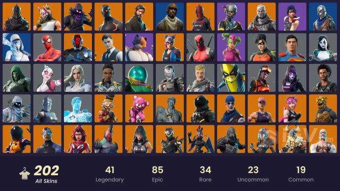 [PC/XBOX] 202 skins | OG STW | OG Aerial Assault Trooper | Black Knight | Sparkle Specialist | Dark Skully | The Reaper | Blue Squire | 50 VB