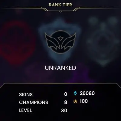 [EUW] | 25,000+ Blue Essence | LVL 30+ | Unranked | Full Access | instant Delivery | Unverified email | W13