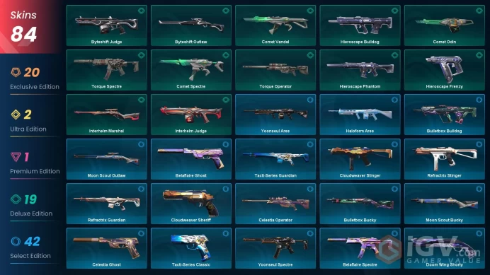 EU [ 84 TOP SKIS + 7 KNIFE ] Elderflame Vandal + Mystbloom Phantom + CYRAX Vandal + Araxys Bio-Atomizers + Prelude to Chaos Phantom / full acces