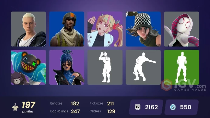 (ALL PLATTFORM) 197 SKINS POLO PRODIGY/FREEDIVER/FNCS RENEGADE