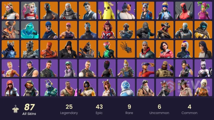 [PC/XBOX] 87 skins | OG STW | Neo Versa | Gold Midas | Havoc | World Warrior | Sub Commander | Laugh It Up Zka750