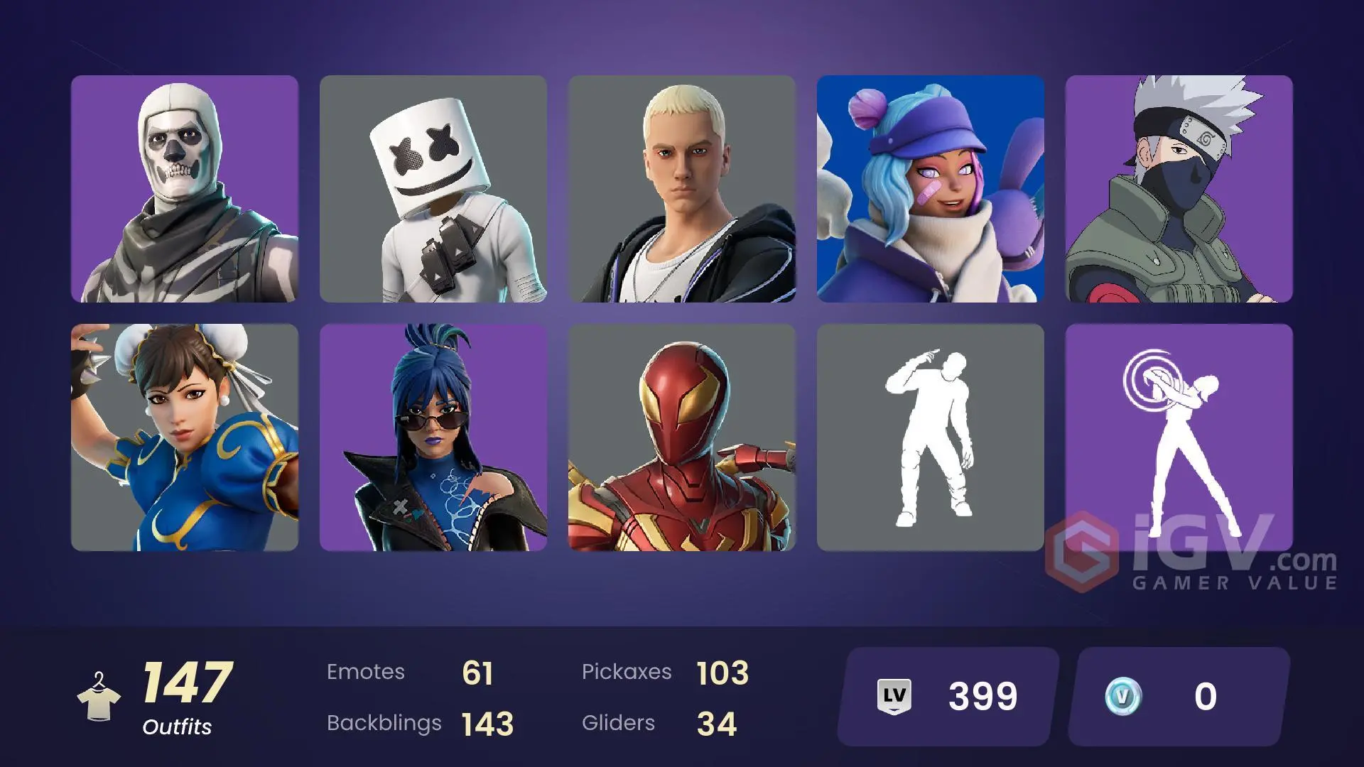 [PC/PSN] 100 skins | Aura | Rap Boy | Darth Maul | Dude | Immortal Form ...