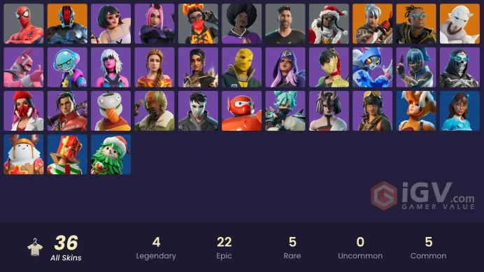 [PC/XBOX] 36 skins | Malik (Solitary Defender) | Ronin (Cape) | Snap | The Foundation | Spider-Man | Tectonic Komplex ZAK462 
