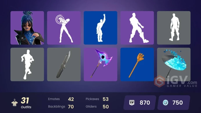 [PC/PSN]  29 skins | Fancy Peter Griffin | Burning Ambition Valeria | Poseidon | Polar Peely  | Slayer Juice WRLD ZAK503 