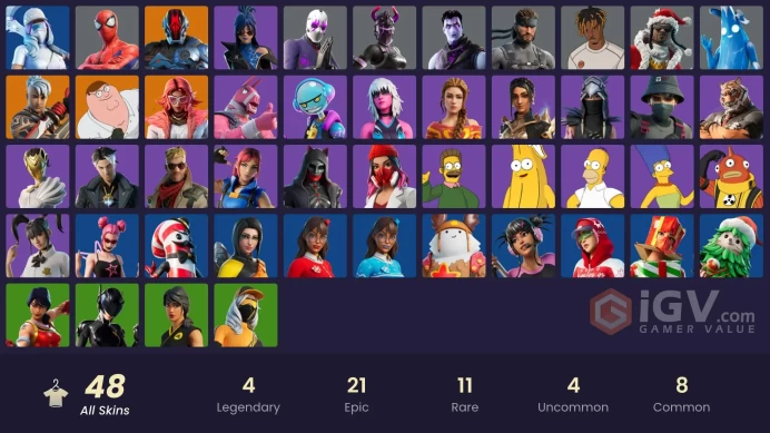 [PC/XBOX]  41 skins | Explorer Emilie | Ronin (Cape) | Burning Ambition Valeria | Fancy Peter Griffin | The Foundation ZAK617