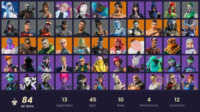 PC/PSN/XBOX 76 skins | Poison Ivy | The Joker | Ice Breaker | Burning Ambition Valeria | Harbinger Armor Omegarok MSH56