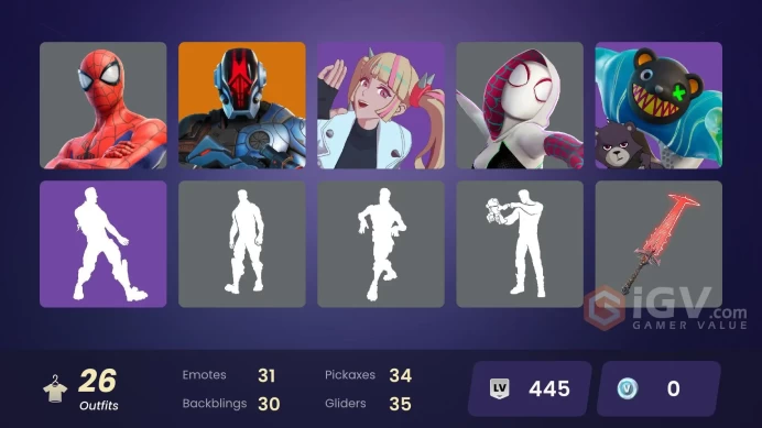 [/PC/XBOX/NINTENDO][27 skins | Valeria | Peter Griffin | Polar Peely | Geralt of Rivia | Solid Snake | Slayer Juice WRLD