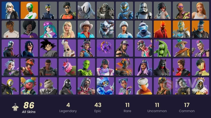 spent 50$ [PC/XBOX/NINTENDO] 36 skins | | The Reaper | Elite Agent | Blue Striker | Valor | Dark Voyager | The Visitor | Dire | Omega