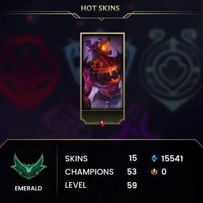[EUW] Season 2026 - Emerald 3 - S15 Diamond 1 - 2W - 5L -  15K Be - Honor 4 - +30/-10 LP Gain - Safe - Instant