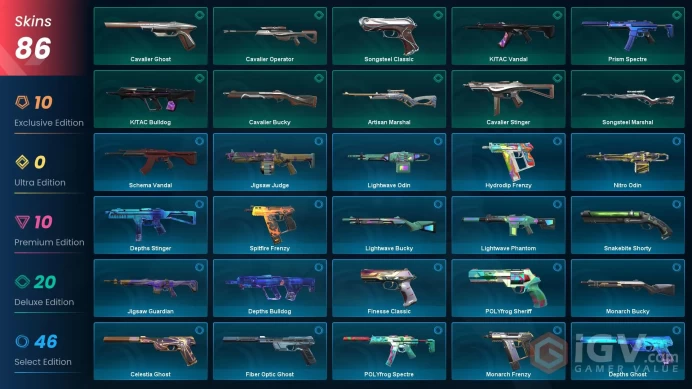 EU/TR Market&V25 ACT IV ASC II &VCT 2025 Karambit-RGX Pro Firefly-Champions 2022 PH-Reaver/Prime/Kuronami/Origin Vandal&Insant Delivery