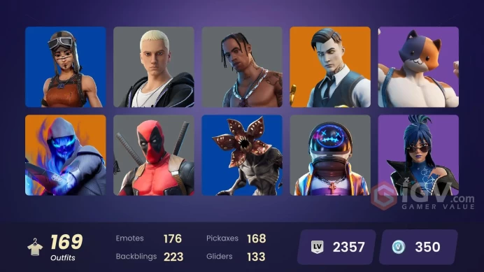 [NIN/PC] 169 SKINS | TRAVIS SCOTT | RENEGADE RAIDER | ASTRO JACK | GOLD MIDAS | SUBZERO CRYPTIC | STAGE 5 | CHALLENGER | IMMORTAL FORM | 