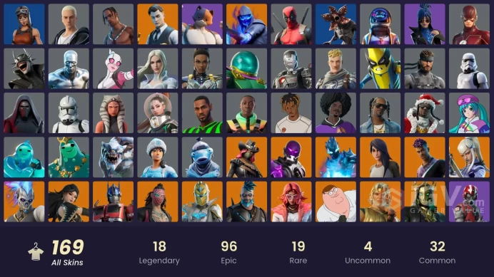 [NIN/PC] 169 SKINS | TRAVIS SCOTT | RENEGADE RAIDER | ASTRO JACK | GOLD MIDAS | SUBZERO CRYPTIC | STAGE 5 | CHALLENGER | IMMORTAL FORM | 