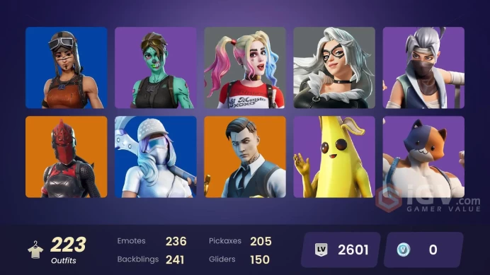 FA - 223 skins | OG STW | Renegade Raider | Neo Versa | Gold Brutus | Gold Midas | WORLD CUP | Gold Meowscles | Clutch | Grind | Fixer | 1350 VB