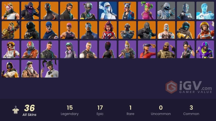 [PC] 34 skins | | The Reaper | Elite Agent | Spike | Raven | Valor | Dark Voyager | Drift | Omega | Carbide M10