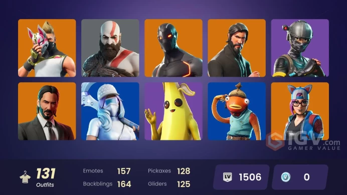 [NINTENDO/PSN/PC]128 skins | OG STW | Kratos | Leviathan Axe | The Reaper | Kratos | Elite Agent | Rogue Agent M100
