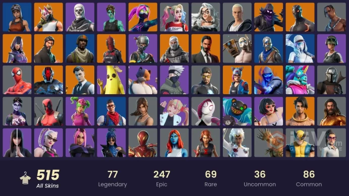 ! [PC/XBOX/PSN] | 515 skins !! | Renegade Raider | Aerial Assault Trooper | IKONIK | The Reaper | Glow | Blue Squire | Mail change available
