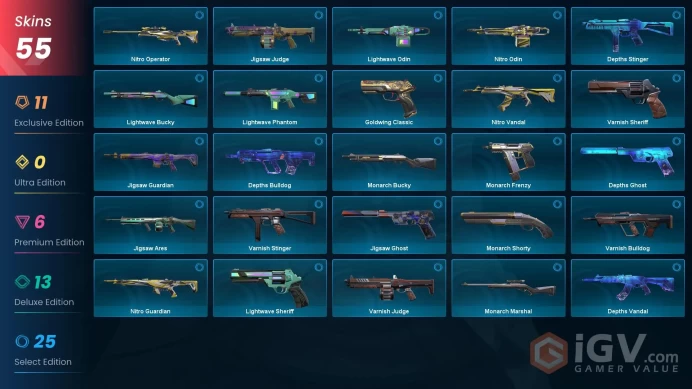 NA 55 skins / RGX 11z Pro Vandal / Recon Balisong / Glitchpop VandalMxa215