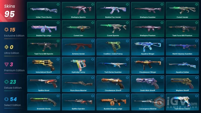 EU / 8 Knives / 95 skins / Kuronami Vandal / Glitchpop Vandal / Araxys Vandal / Prelude to Chaos VandalMak304