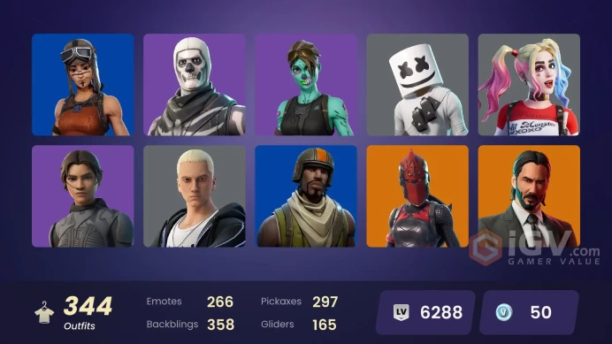[PC/XBOX] 344 skins | Renegade Raider | Aerial Assault Trooper | Shady Doggo | FNCS Renegade | Cobalt Snowfoot | Fashion Banshee | 50 VB