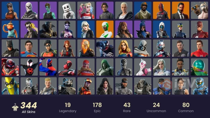 [PC/XBOX] 344 skins | Renegade Raider | Aerial Assault Trooper | Shady Doggo | FNCS Renegade | Cobalt Snowfoot | Fashion Banshee | 50 VB