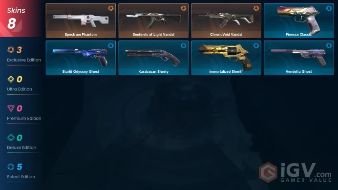 Latam | Sentinels of Light Vandal, Spectrum Phantom, ChronoVoid Vandal | 8 Skins [Full Access]