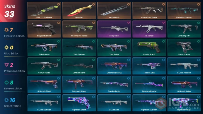 Latam | Ignite Fan, RGX 11z Pro Blade, Ion Vandal, RGX 11z Pro Vandal, Singularity Sheriff, Ruination Phantom, ChronoVoid Vandal [Full Access]