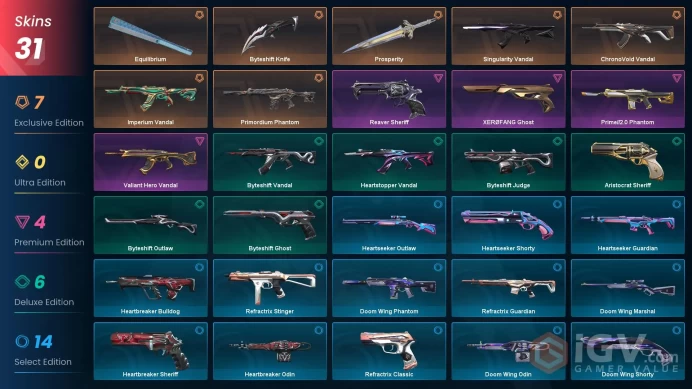 EU/TR | Primordium Phantom, Valiant Hero Vandal, Imperium Vandal, XERØFANG Ghost, Reaver Sheriff, Singularity Vandal, Prime//2.0 Phantom [F/A]