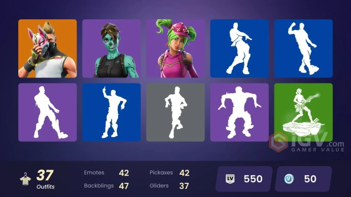 [PC] 37 skins | Og Ghoul Trooper | Valor | Ragnarok | Polarity | Calamity | Fate | Drift | Carbide | T-60 Power Armor | Superman | 50 VB