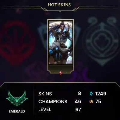 [EUW] S16! - SPLIT 1! - Emerald 4  - 1.2K Be - Honor 4 - Instant Delivery