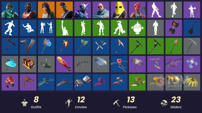 8 SKINS + STEALTH REFLEX + REFLEX + STEALTH ANGULAR AXE + FACE + OCEAN + LUMINOS + AGENT PEELY + BRUTUS + OCEAN + GEAR SPECIALIST MAYA 