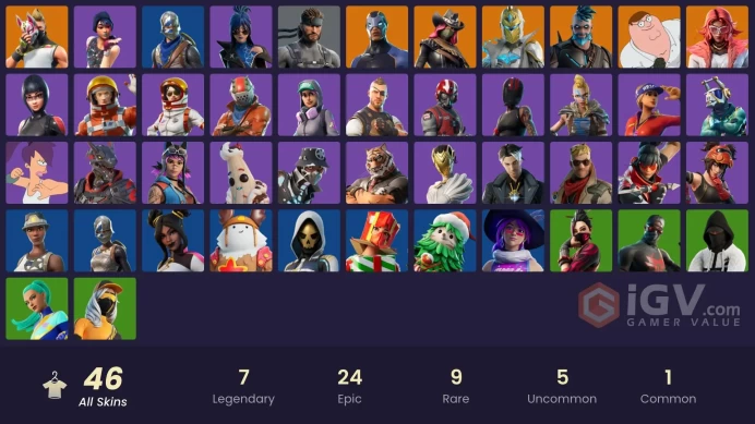 46 SKINS + SPARKLE SPECIALIST + AC/DC + FLOSS + MAKO + TAKE THE L + BUS BANNER + CARBIDE + DRIFT + SHADOW OPS + RED JADE