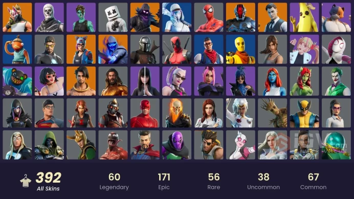 [PC] 392 skins | OG STW | Blue Team Leader | Gold Meowscles | Gold Midas | Gold Brutus | Shady Doggo | Sultura | Blue Striker | 500 VB