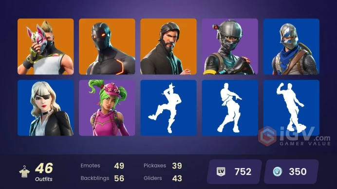 [Rent Cheap Accounts for 14 Days] 46 skins | The Reaper | Blue Squire | Royale Knight | Elite Agent | Take The L | Rogue Agent | Omen