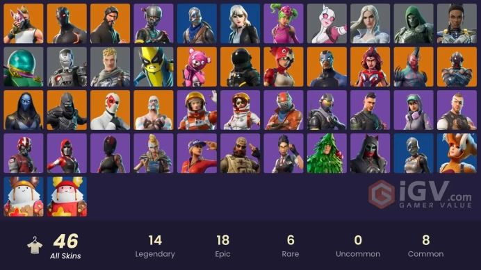 [Rent Cheap Accounts for 14 Days] 46 skins | The Reaper | Blue Squire | Royale Knight | Elite Agent | Take The L | Rogue Agent | Omen