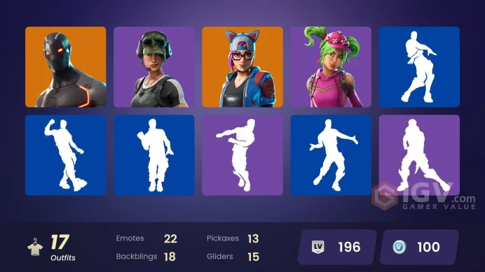 [PC/XBOX/PSN/SWITCH] 17 skins | Trailblazer | Rogue Agent | Stage 4 - NO PONYTAIL | Stage 4 | STAGE 5 | STAGE 5 | Cuddle Team Leader | Valor |