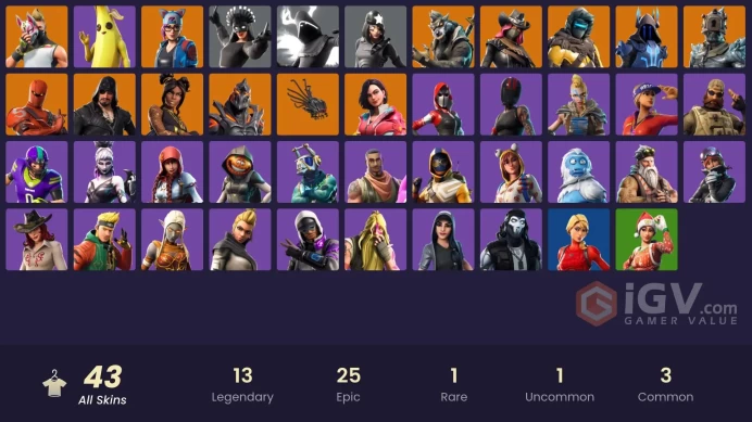 [PC/XBOX/PSN/SWITCH] 43 skins | Clutch | End Zone | Stage 4 - NO PONYTAIL | GOLD |