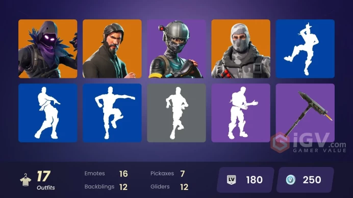 [PC/XBOX/PSN/SWITCH] 17 skins | The Reaper | Elite Agent | Sub Commander | Rogue Agent | Havoc | Wukong | Love Ranger | Dark Voyager | Carbide |