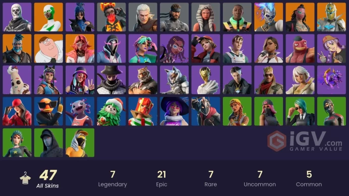 [PC/XBOX/PSN/SWITCH] 47 skins | Xander | Collector Kado Thorne | Burning Ambition Valeria | Harbinger Armor Omegarok | Knight's Helm |