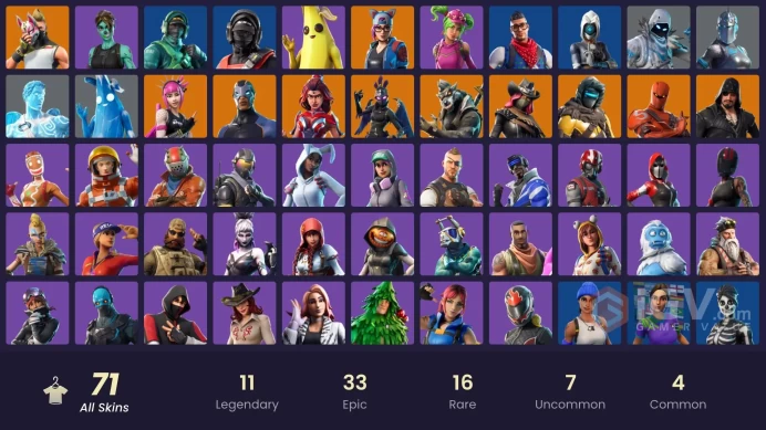 PC/PSN/Xbox/Nintendo 71 skins | IKONIK | Stealth Reflex | Blue Team Leader | Rogue Agent | Carbon Commando | Reflex | Blue Striker | Prodigy | V