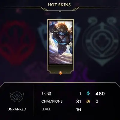 [Code 9070] Level 16 + 1 Skins / EUW / Very Cheap