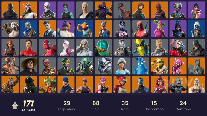 [PC] 172 skins | OG STW | Black Knight | Travis Scott | Sparkle Specialist | The Reaper | Blue Squire | Royale Knight | Elite Agent | 200 VB