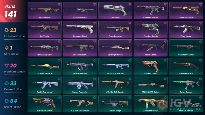 AP/MYS 94400 VP Champions 2025 Butterfly Knife Phaseguard Vandal Champions 2025 Vandal Forsaken Operator Prime//2.0 Karambit Singularity Sheriff
