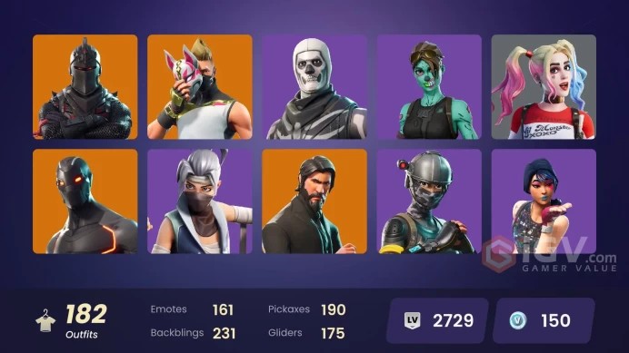 [PC/PSN/XBOX] 181 skins | OG STW | Black Knight | Sparkle Specialist | The Reaper | Blue Squire | Royale Knight | Elite Agent | 150 VB