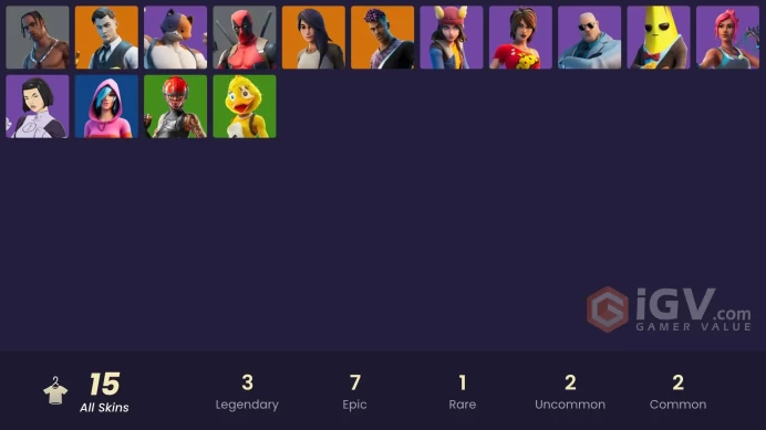 [PC/PSN] 15 skins | Travis Scott | Gear Specialist Maya | Fade | Midas | Deadpool | Skye | Dupli-Kate | TNTina | Brutus | 200 VB