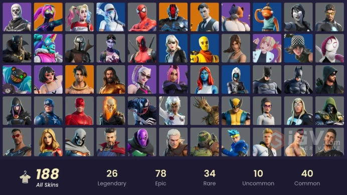 *[PC/PSN/XBOX/NINT] | 188 skins | Leviathan Axe | Gold Brutus | Gold Midas | Vivi Chroma | Heron Stance Hero | Snap | The Imagined | Twyn | Raz