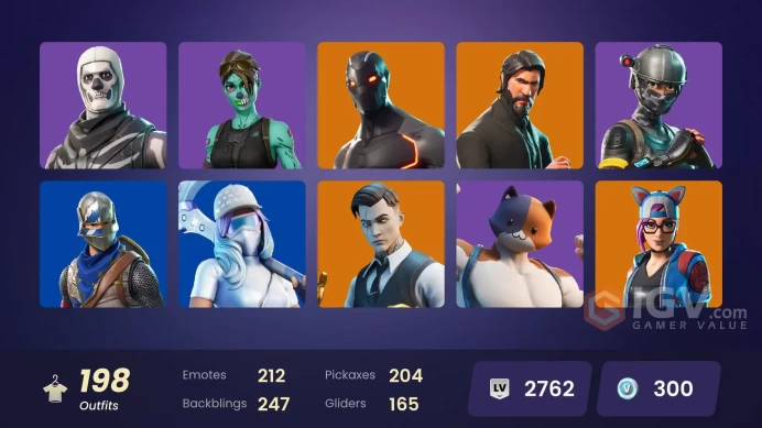 *[PC/NINT] | 198 skins | The Reaper | Blue Squire | Royale Knight | Elite Agent | Blue Team Leader | Gold Brutus | Gold Midas
