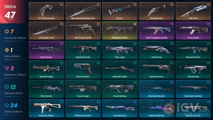 EU | 129 LVL | 47 skins | Elderflame Vandal | Xenohunter Knife | Bound | Agents 23