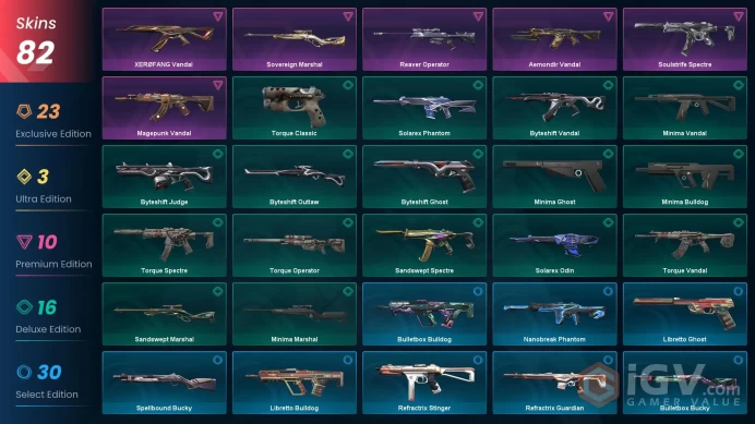 VALORANT EU WEST SERVER 82 SKİNS(+12 KNİFE, EVORİ PACKED, Divergence PACKED, Kuronami , MİNİMA CARMBT)AUTO DELIVERY FULL ACCESS-LIFETIME WARRANT
